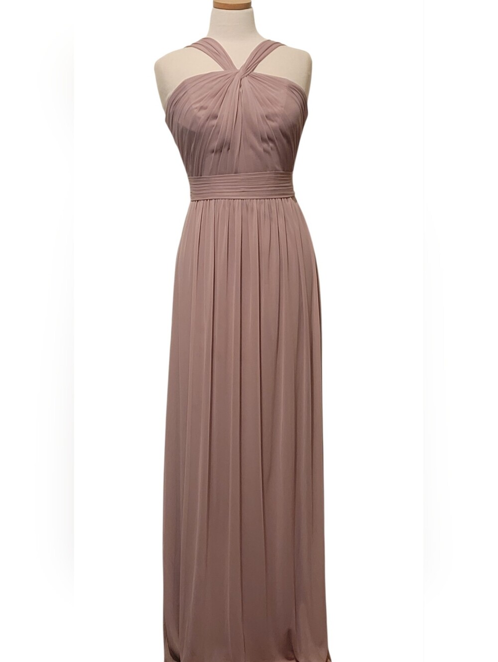 Davids Bridial Chiffon Sheer Bridal Wedding Guest Formal Party Events Maxi Dress